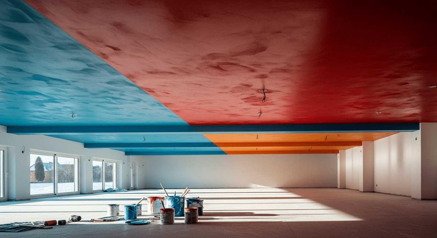 Bold Ceiling Hues: Innovative Trends in Decorative Paints
