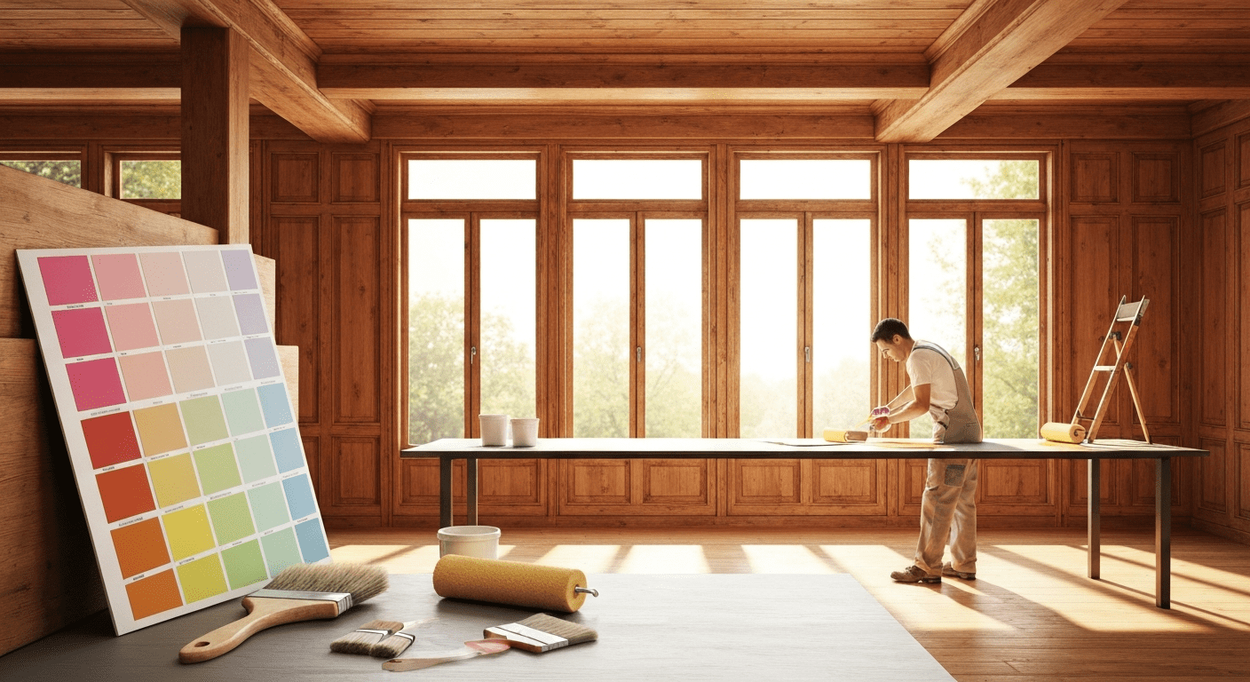 Enhance Modern Wood Interiors with Decorative Paints