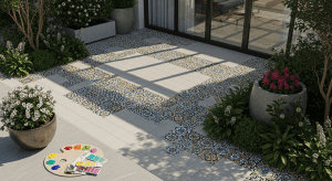 Image for the article 'Enhance Outdoor Aesthetics with Decorative Outdoor Flooring' regarding paints industry.
