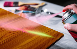 Image for the article 'Enhance Wooden Surfaces with Effective Aerosol Spray Techniques' regarding paints industry.
