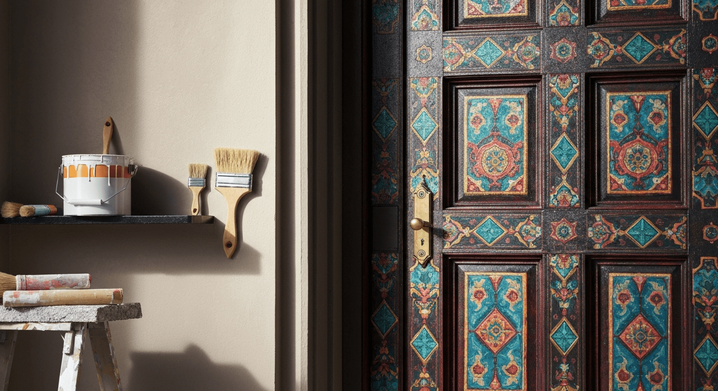 Enhance Your Main Entrance Door Design with Innovative Paint