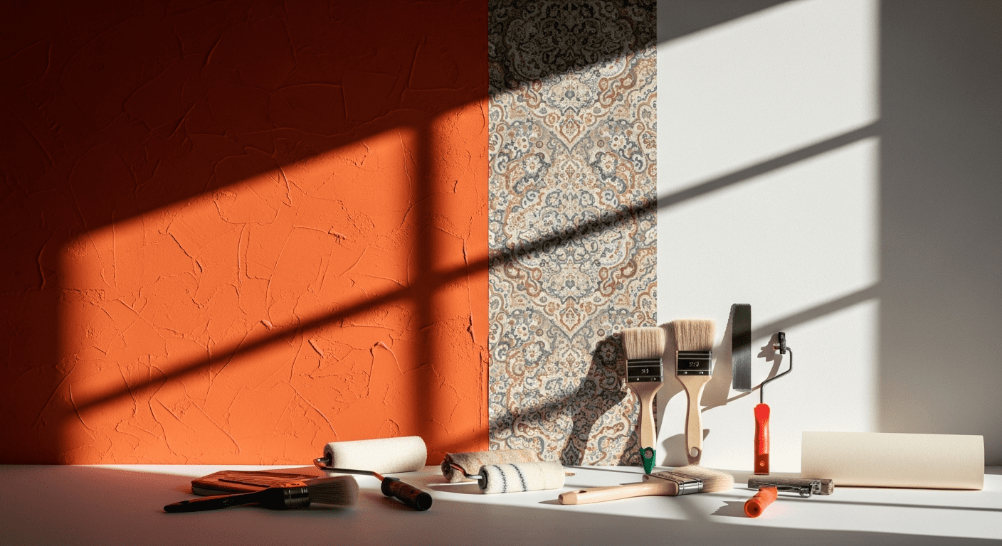 Explore Textured Paints vs Wallpaper: Cost Comparison